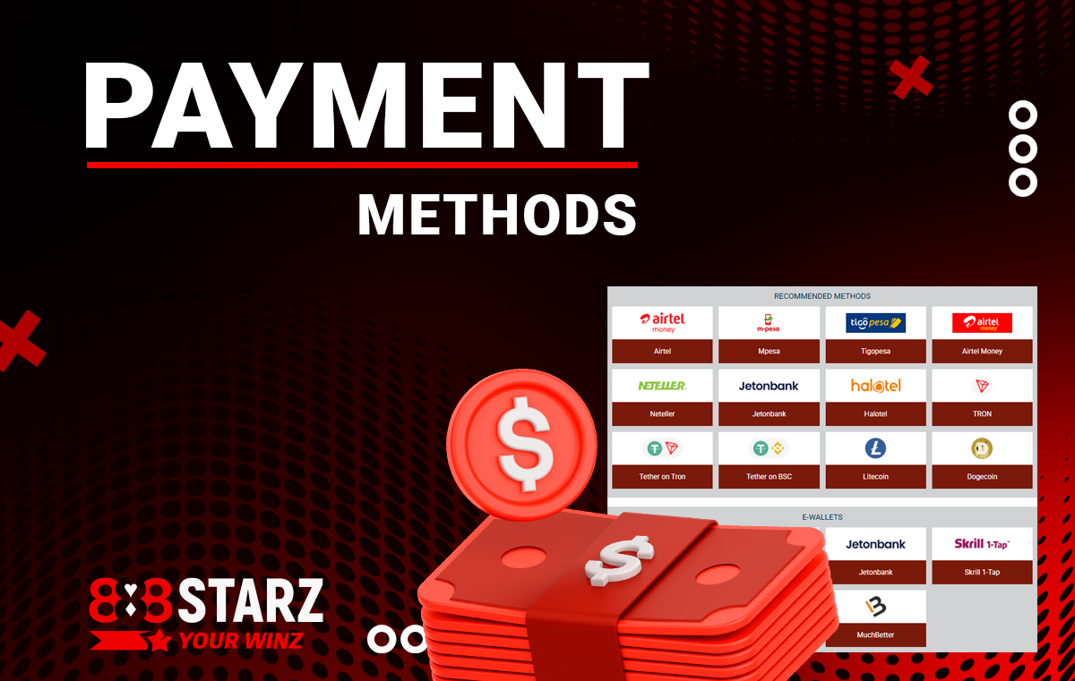 Deposit and withdrawal from 888starz account